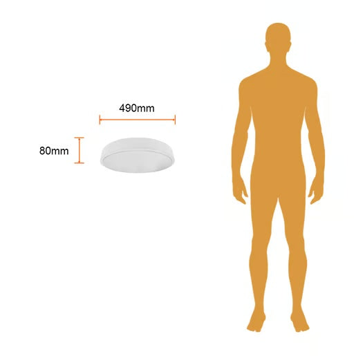 KIT DE 2 PIEZAS DE LAMPARA PLAFON LED TECHO 36W LUZ BLANCA AJUSTABLE GRAN FORMATO NO ATENUABLE BCO