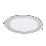 KIT DE 3 LUMINARIAS FLAT LED DE 8 PULGADAS 18W LUZ DE DIA COLOR PLATA ESTEVEZ