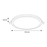 KIT DE 3 LUMINARIAS FLAT-DECO 12W 6500K 120-240V COLOR BLANCO ESTEVEZ