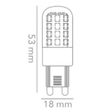 KIT DE 7 PIEZAS DE FOCO LED TECNOLITE IRIDIUM II TIPO AMPOLLETA ATENUABLE 3W LUZ DE DÍA BASE G9