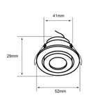 KIT DE 5 PIEZAS DE LÁMPARA DE INTERIOR EMPOTRABLE LED IOTA TECNOLITE ATENUABLE 3W LUZ SUAVE CÁLIDA BLANCO