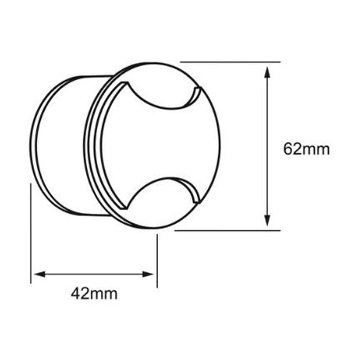 KIT DE 3 PIEZAS DE LUZ DE CORTESIA EMP. MURO 3W/100-240V. NEGRO OPACO SUPERBA II