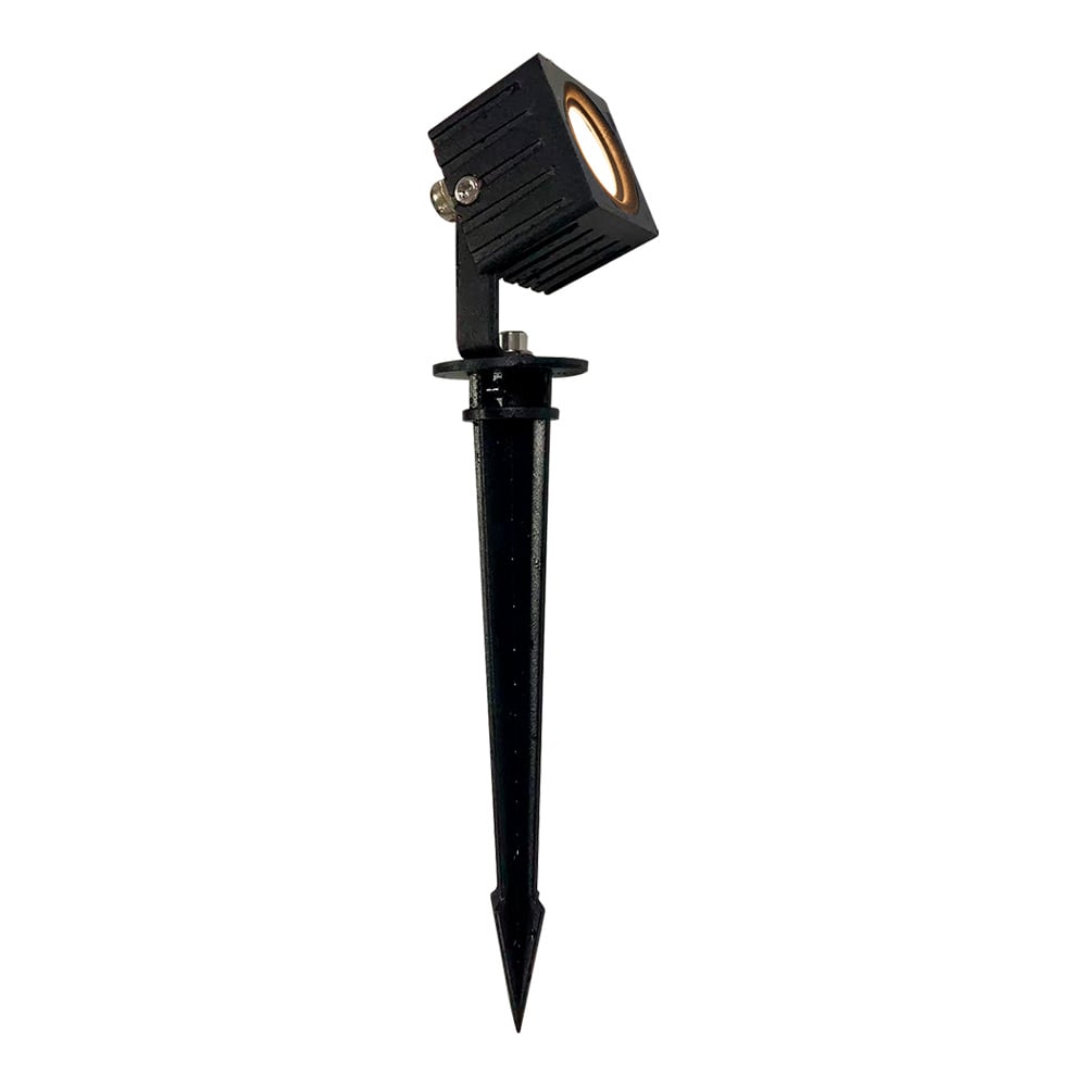 KIT DE 2 PIEZAS DE LUMINARIO EXT ACENTO LED 3W 30K NEGRO