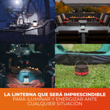 KIT DE 4 PIEZAS DE LINTERNA LED SOLAR PARA CAMPING RECARGABLE 3W 6500K PLEGABLE