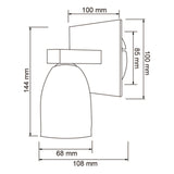 KIT DE 2 PIEZAS DE LÁMPARA DE INTERIOR MELSI TECNOLITE PARA SOBREPONER 3W BASE G9