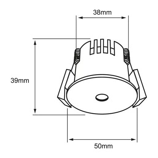KIT DE 3 PIEZAS DE LUMINARIO INT EMPOTRADO LED 3W 30K BLANCO