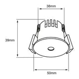 KIT DE 3 PIEZAS DE LUMINARIO INT EMPOTRADO LED 3W 30K BLANCO
