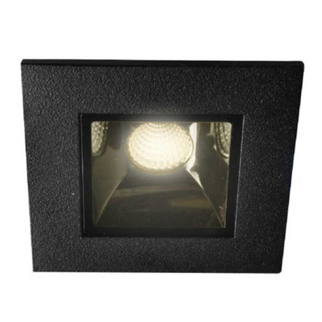 KIT DE 2 PIEZAS DE LÁMPARA EMPOTRABLE LED TECNOLITE LUCIDA I 3W LUZ SUAVE CÁLIDA NO ATENUABLE LED INTEGRADO NEGRO