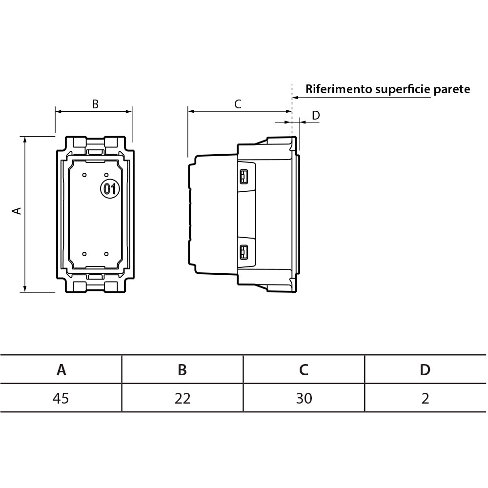 INTERRUPTOR DE CUATRO VIAS 1 MODULO 10AX 127-250V MCA LIVING NOW