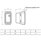 INTERRUPTOR DE CUATRO VIAS 1 MODULO 10AX 127-250V MCA LIVING NOW