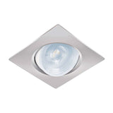 KIT DE 8 LUMINARIOS CUADRADOS EMPOTRABLE 5W 120-240 VOLTS COLOR CROMO TRUPER