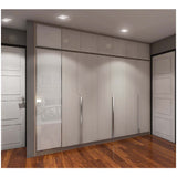 KIT DE 8 LUMINARIOS CUADRADOS EMPOTRABLE 5W 120-240 VOLTS COLOR CROMO TRUPER