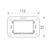 SOPORTE 3 MODULOS INCLUYE TORNILLOS DE 45 MM LIVING NOW