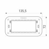 SOPORTE 4 MODULOS INCLUYE TORNILLOS DE 45 MM