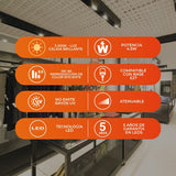 KIT DE 30 PIEZAS DE LAMPARA FIL 4.5W 30K CRI8 E27 C35 APERLADO