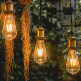 KIT DE 8 PIEZAS DE FOCO LED TECNOLITE VINTAGE FILAMENTO ATENUABLE 4.5W LUZ SUAVE CÁLIDA BASE E27 4DST64LEDFC27VH