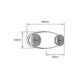 KIT DE 3 PIEZAS DE LUMINARIO INT. EMERGENCIA SOBREP. MURO 4W/100-277V. L.D. 6500K BLANCO VIGIA