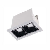 KIT DE 2  LUMINARIAS DE INTERIOR EMPOTRABLE EN TECHO NEGRO LED 4W100-127V3000K MICARE I TECNOLITE