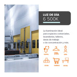 KIT DE 8 PIEZAS DE LAMPARA LED 50W 100-240V 4500 LM CRI80 25000HR E27 BLANCO