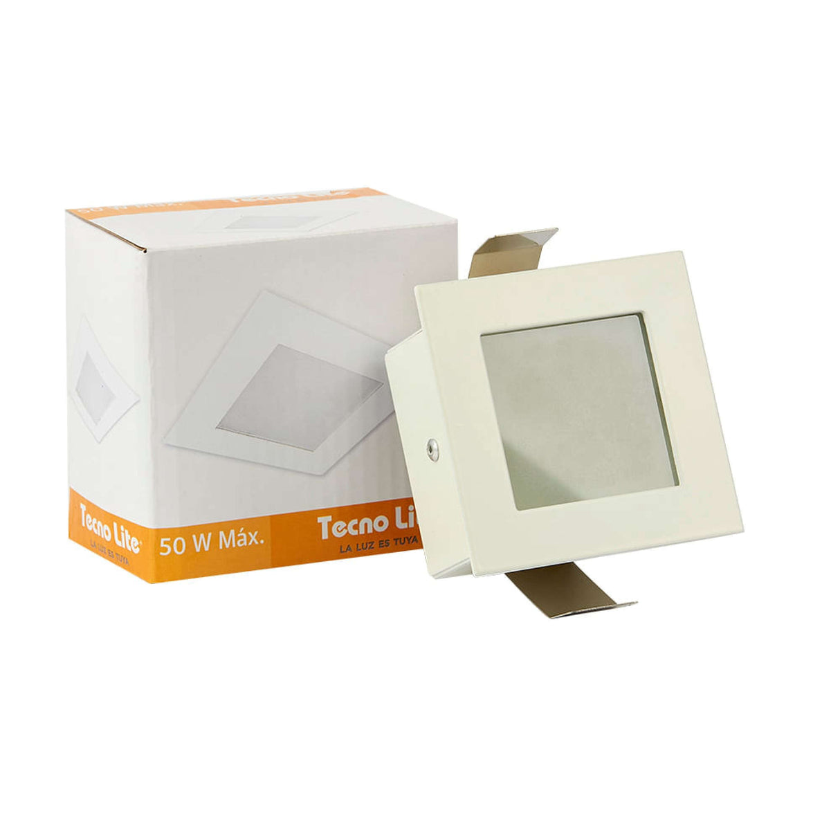 KIT DE 7 PIEZAS DE LAMPARA DE INTERIOR EMPOTRABLE ALBA TECNOLITE BASE GY6.35 PARA FOCO JCD BLANCO