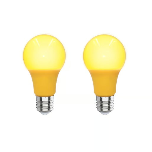 KIT DE 4 PIEZAS DE PAQUETE DE DOS FOCOS LED TECNOLITE REPELENTE DE INSECTOS 5W LUZ SUAVE CALIDA BASE E27