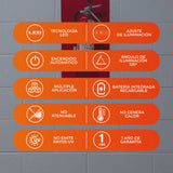 KIT DE 6 PIEZAS DE LAMPARA DE EMERGENCIA LED TECNOLITE MEROPE I RECARGABLE 0.8W LUZ DE DIA PORTATIL LED INTEGRADO