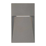 KIT DE 2 PIEZAS DE LUZ DE CORTESIA LED SOBREP. MURO 5W/127V. 3000K ALUM. GRIS KAVE IV