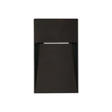 KIT DE 2 PIEZAS DE LUZ DE CORTESIA LED SOBREP. MURO 5W/127V. 3000K ALUM. NEGRO KAVE IV