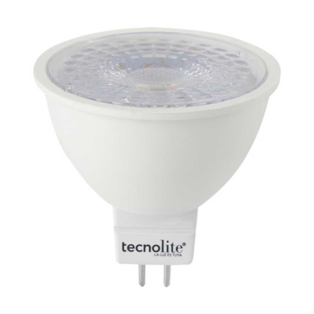 KIT DE 6 PIEZAS DE FOCO LED TECNOLITE FLASH SMART 5W LUZ BLANCA DINÁMICA ATENUABLE BASE GX5.3 COMPATIBLE CON APP MÓVIL Y ASISTENTES DE VOZ
