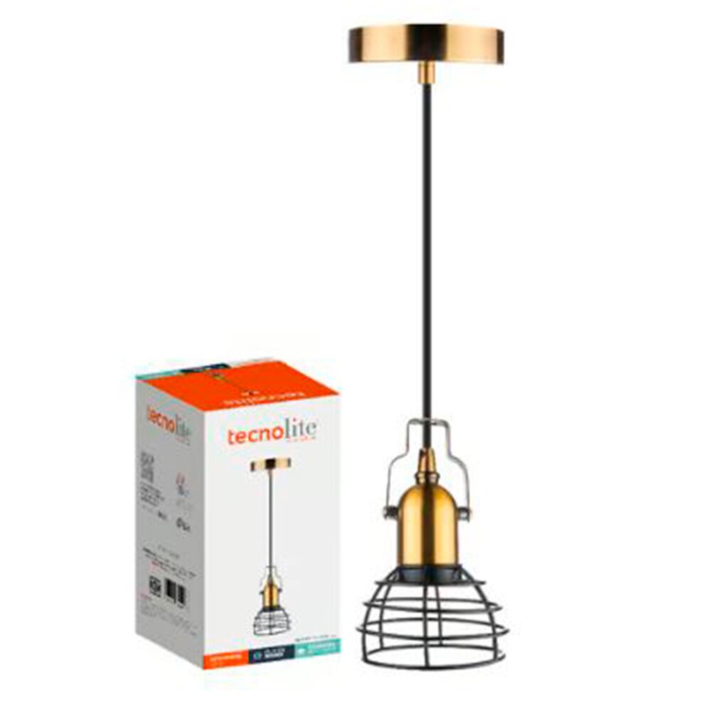 KIT DE 2 PIEZAS DE LUMINARIO INT. COLG. 8.5W/100-240V. ALUM. ACERO BRONCE ANTIGUO NEGRO KOEIA I