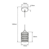 KIT DE 2 PIEZAS DE INT S/LAMPARA SUSPENDIDO 100-240IP20 N AURORA I TECNOLITE