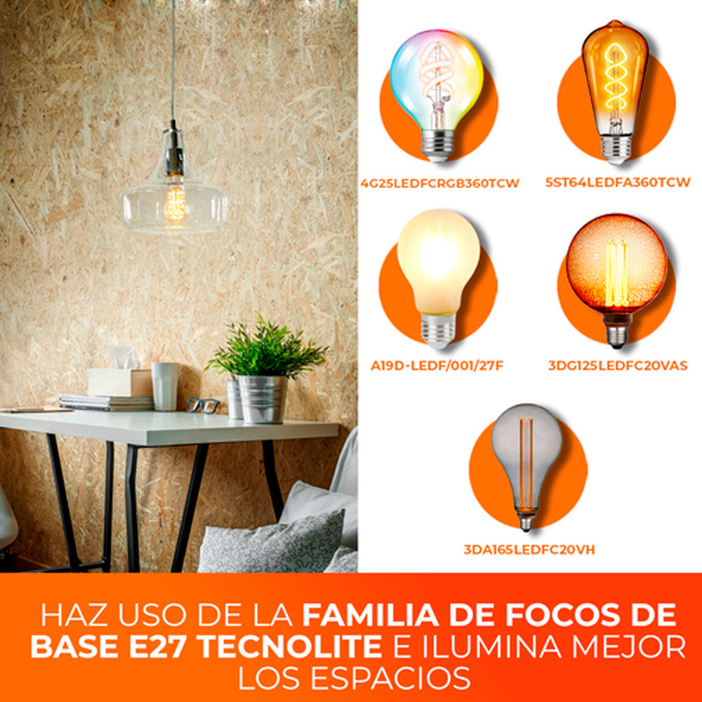 KIT DE 2 PIEZAS DE LUM INT S/LAMPARA SUSPENDIDO 100-240V BIANCA I TECNOLITE