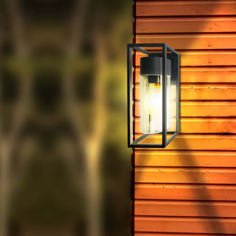 KIT DE 2 PIEZAS DE FAROL DE EXTERIOR VEGA II TECNOLITE PARA SOBREPONER BASE E27