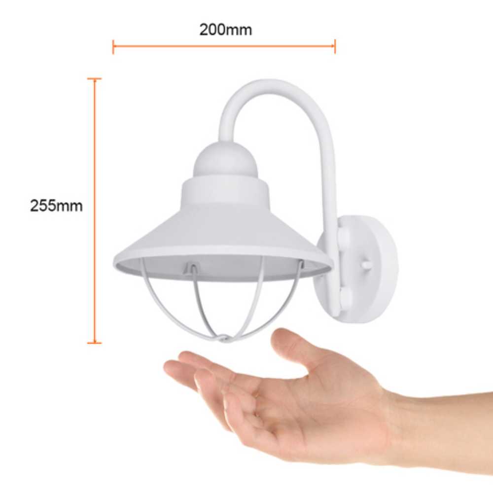 KIT DE 2 PIEZAS DE FAROL DE EXTERIOR AURIGA TECNOLITE PARA SOBREPONER BASE E27 BLANCO