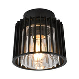 KIT DE 2 PIEZAS DE LUM. P/TECHO EXTERIOR IP54 SOBREPONER NEGRO E27 PIPOL II TECNOLITE