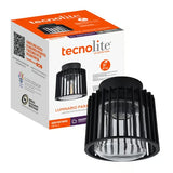 KIT DE 2 PIEZAS DE LUM. P/TECHO EXTERIOR IP54 SOBREPONER NEGRO E27 PIPOL II TECNOLITE