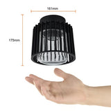 KIT DE 2 PIEZAS DE LUM. P/TECHO EXTERIOR IP54 SOBREPONER NEGRO E27 PIPOL II TECNOLITE