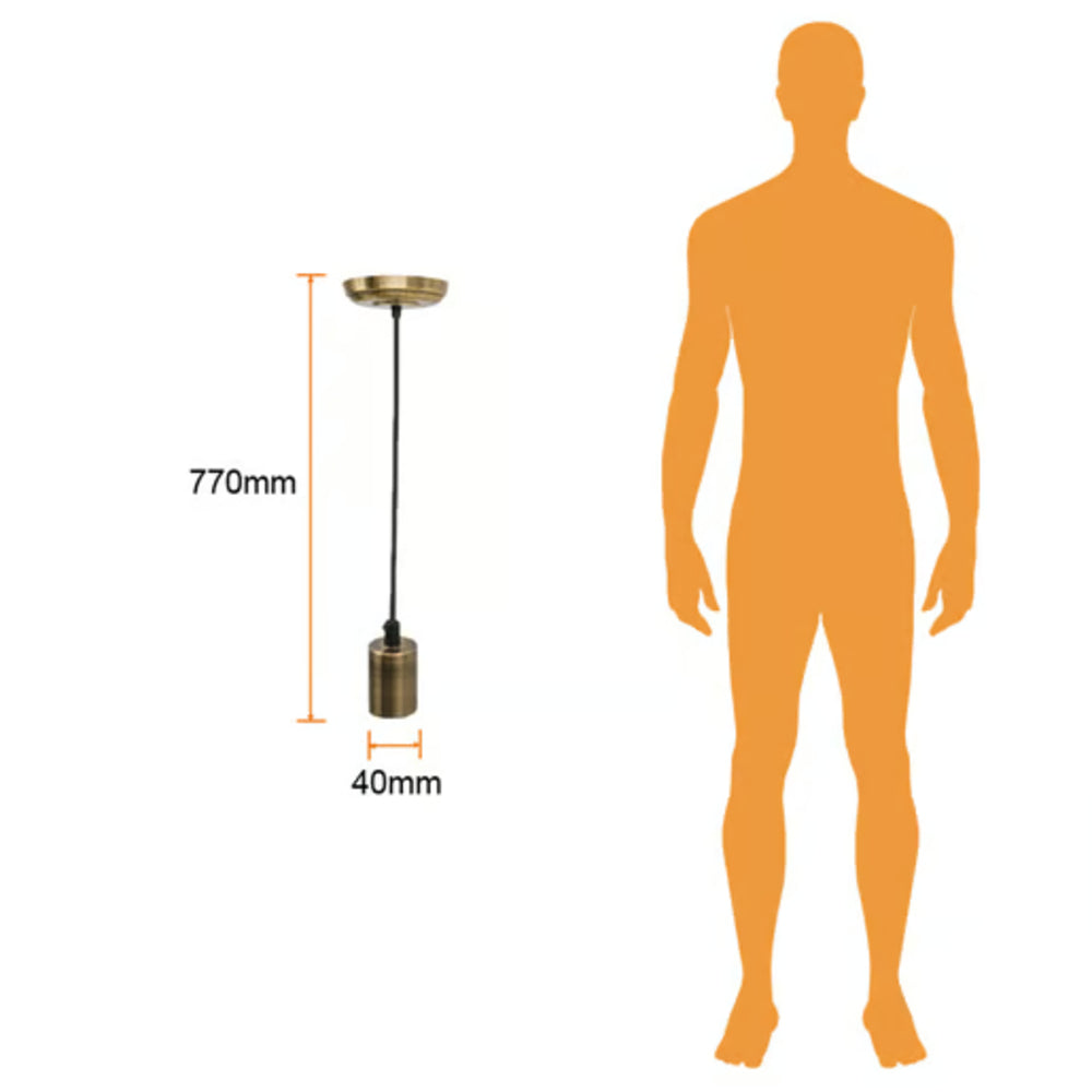 KIT DE 3 PIEZAS DE COLGANTE DE CERÁMICA TECNOLITE CUBIERTA DE HIERRO BASE E27