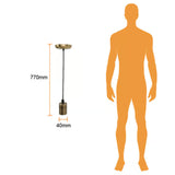 KIT DE 3 PIEZAS DE COLGANTE DE CERÁMICA TECNOLITE CUBIERTA DE HIERRO BASE E27