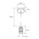 KIT DE 3 PIEZAS DE SOCKET BASE 8.5W/100-240V. ALUMINIO SATINADO