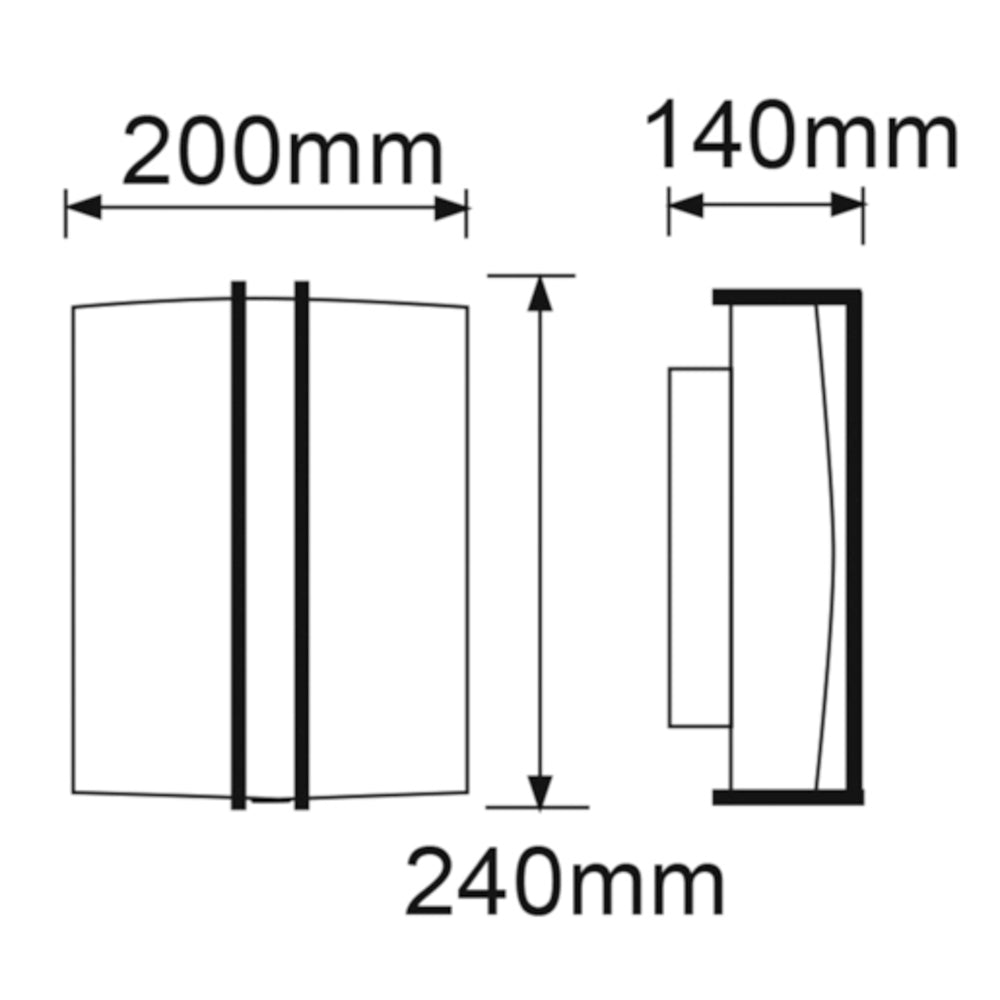 KIT DE 2 PIEZAS DE LÁMPARA DE INTERIOR TECNOLITE FIRENZE PARA SOBREPONER BASE E27