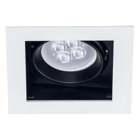 KIT DE 4 PIEZAS DE LÁMPARA DE INTERIOR EMPOTRABLE ALICANTE TECNOLITE BASE GX5.3 DIRIGIBLE BLANCO