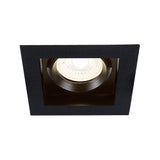 KIT DE 4 PIEZAS DE LÁMPARA DE INTERIOR EMPOTRABLE ALICANTE TECNOLITE BASE GX5.3 DIRIGIBLE NEGRO