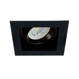 KIT DE 4 PIEZAS DE LÁMPARA DE INTERIOR EMPOTRABLE ALICANTE TECNOLITE BASE GX5.3 DIRIGIBLE NEGRO