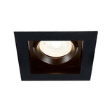 KIT DE 4 PIEZAS DE LÁMPARA DE INTERIOR EMPOTRABLE ALICANTE TECNOLITE BASE GX5.3 DIRIGIBLE NEGRO