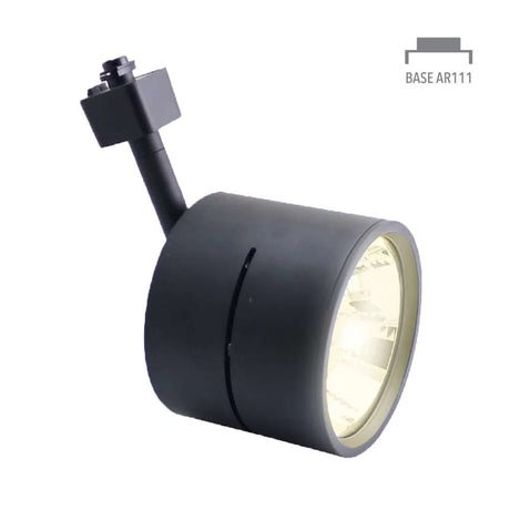 KIT DE 2 PIEZAS DE LAMPARA DE INTERIOR TECNOLITE AVOIR SPOT PARA RIEL BASE G53 NEGRO