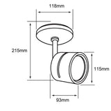 KIT DE 2 PIEZAS DE LAMPARA DE INTERIOR TECNOLITE AVOIR I SPOT PARA SOBREPONER BASE G53 BLANCO