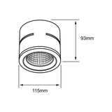 KIT DE 2 LÁMPARAS DE INTERIOR SPOT PARA SOBREPONER 60W BASE G53 TECNOLITE