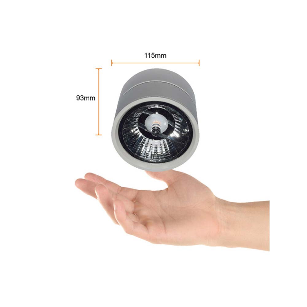 KIT DE 2 LÁMPARAS DE INTERIOR SPOT PARA SOBREPONER 60W BASE G53 TECNOLITE