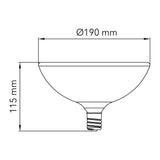 KIT DE 2 PIEZAS DE LAMPARA FIL 6W 22K CRI90 E27 6DGLED17FL22VCT